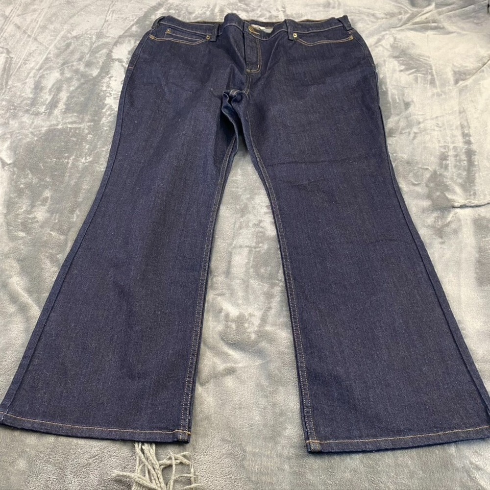 Duluth Trading Co Jeans Womens 20x29‎ Blue Bootcut Stretch Denim Pants 40x28